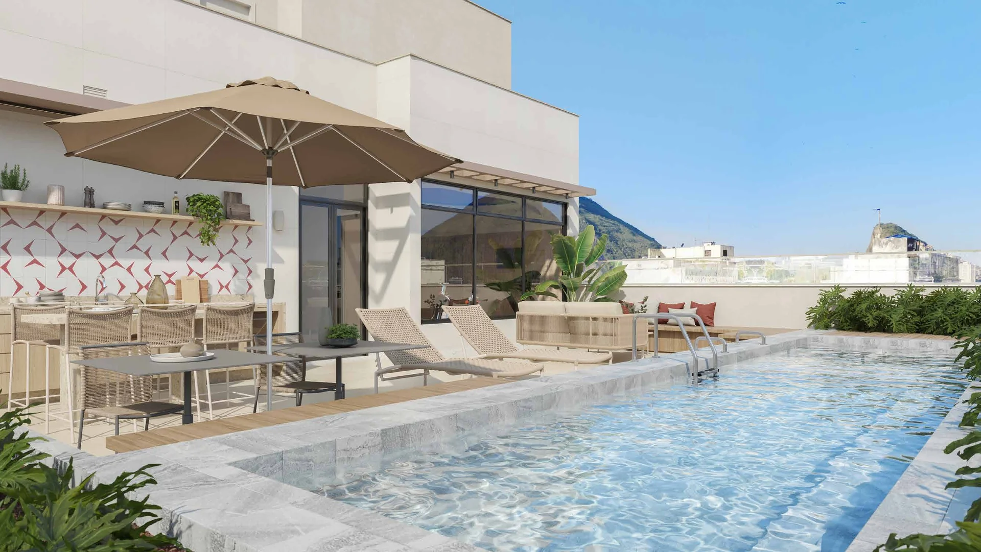 Rooftop Lounge e Área Gourmet